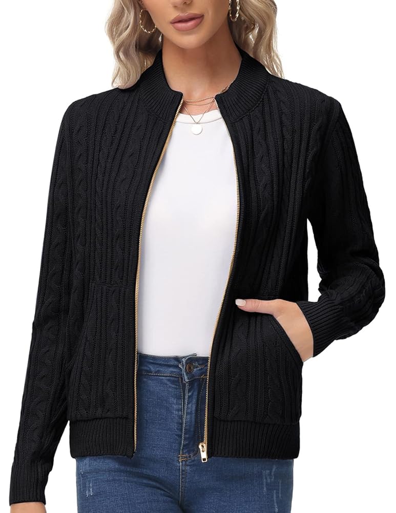 トップス KANDA BIIKI COTTON ROLL ZIP CARDIGAN KANDA BIIKI COTTON ROLL ZIP CARDIGAN
